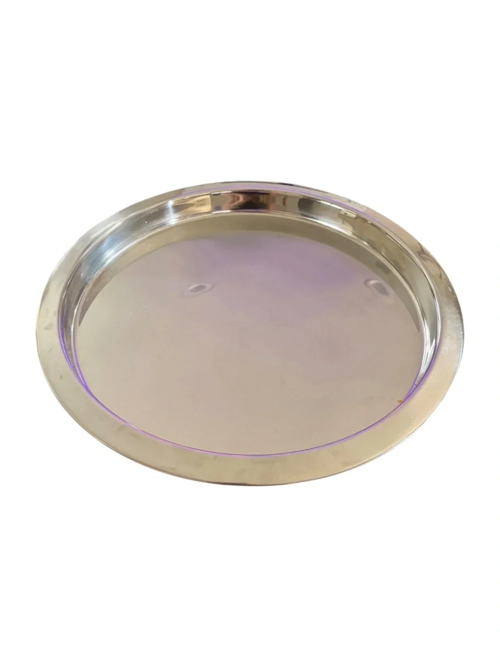 Z Gallerie Paxton Silver Round Serving Tray 16